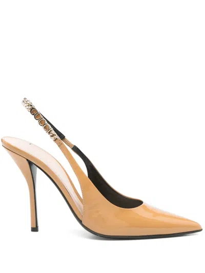 Pre-owned Gucci 115mm Signoria Slingback Pumps