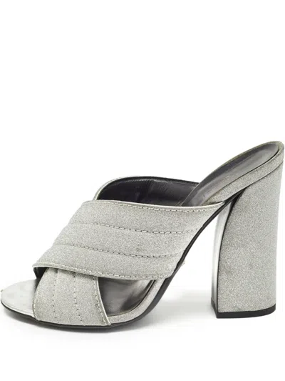 Pre-owned Gucci 115mm Sylvia Sandals