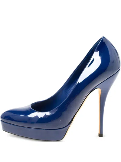 Pre-owned Gucci 125mm Patent-finish Pumps