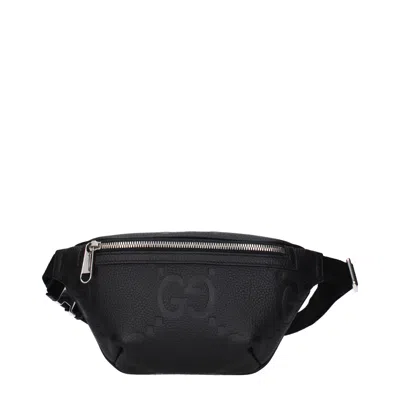 Gucci Backpacks And Bags For Men In Black Leather