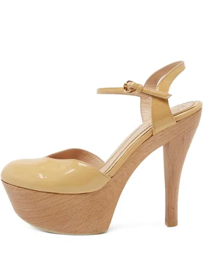 Pre-owned Gucci 130mm Leather Heeled Sandals