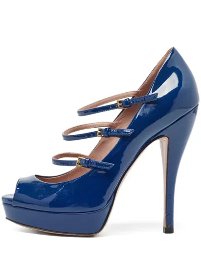 Pre-owned Gucci 135mm Patent-leather Sandals