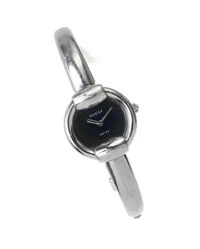 Pre-owned Gucci 1400l 26mm Bangle Watch In Black