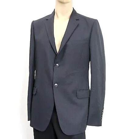 Pre-owned Gucci $1650 Authentic  Mens Wool/mohair Coat Jacket Blazer Eu 52/us 42 295389 In Blue