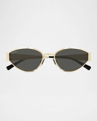 Gucci 1853s Sunglass Metal Sunglasses In Gold