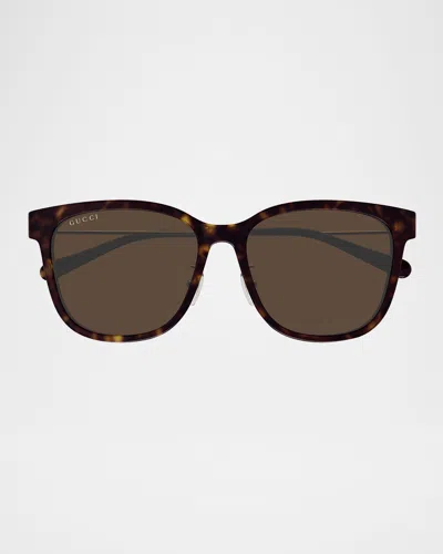 Gucci 1884sk Recycled Acetate Sunglasses In Avana