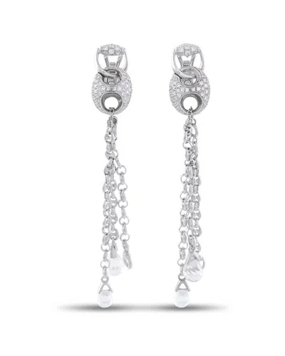 Pre-owned Gucci 18k 1.20 Ct. Tw. Diamond & Topaz Earring (authentic Pre-loved) In White