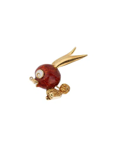 Gucci 18k Bunny Brooch (authentic Pre-loved) In Multi