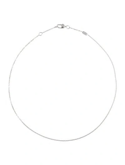 Pre-owned Gucci 18k Chain Necklace, 15.75" In Multi