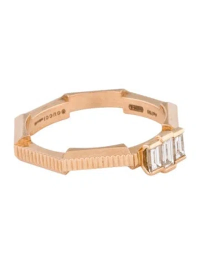 Pre-owned Gucci 18k Diamond Link To Love Ring In Multi