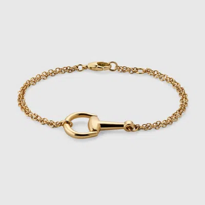 Gucci 18k Horsebit Chain Bracelet In Gold