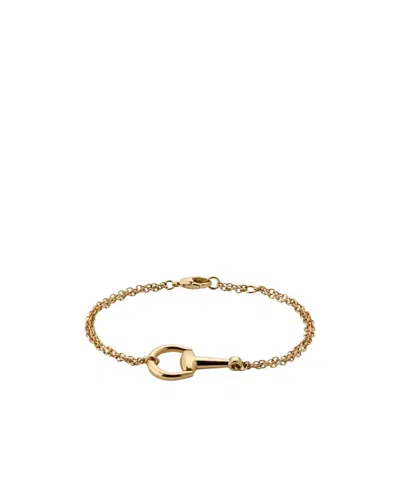 Gucci 18k Horsebit Chain Bracelet In Neutral