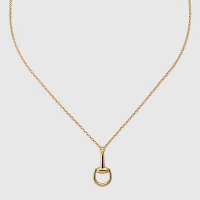 Gucci 18k Horsebit Chain Necklace In Gold