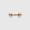 Gucci 18k Horsebit Diamond Ring In Gold