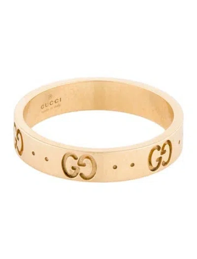 Pre-owned Gucci 18k Icon Thin Band In Multi