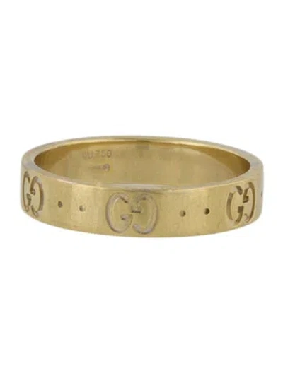 Pre-owned Gucci 18k Icon Thin Band In Multi