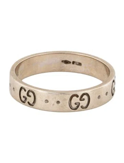 Pre-owned Gucci 18k Icon Thin Band In Multicolor