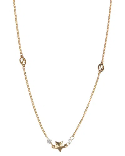 Gucci 18k Interlocking Gg Diamond Necklace (authentic Pre-loved) In Gold