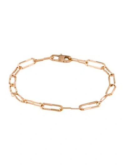 Pre-owned Gucci 18k Link To Love Bracelet, 6.5" In Multi