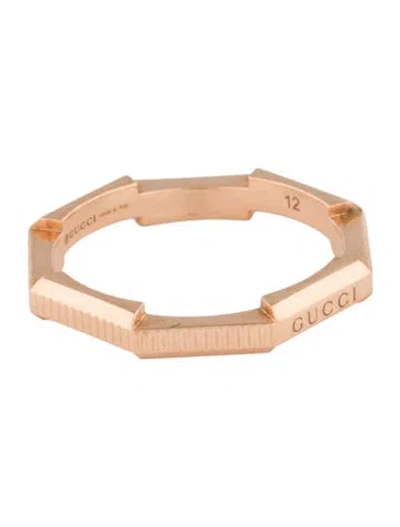 Pre-owned Gucci 18k Link To Love Ring In Multi
