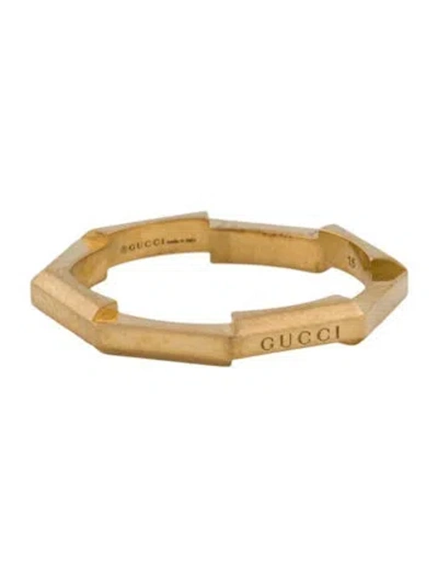 Pre-owned Gucci 18k 'links To Love' Mirrored Ring In Multi