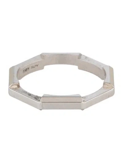 Pre-owned Gucci 18k Mirrored Link To Love Ring In Multicolor
