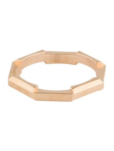 Pre-owned Gucci 18k Mirrored Link To Love Ring In Multicolor