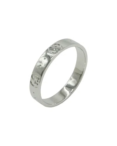 Pre-owned Gucci 18k Rose Gold Icon Gg Ring (authentic Pre-loved)