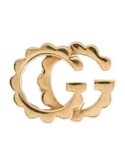 Pre-owned Gucci 18k Running G Single Stud Earring In Multi