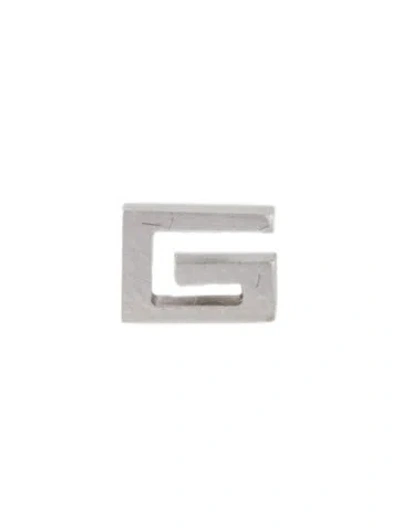 Pre-owned Gucci 18k Square G Single Stud Earring In Multi