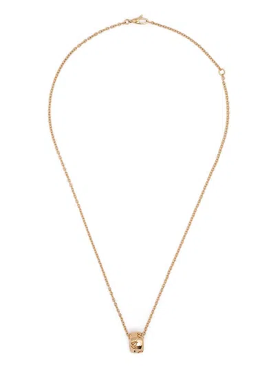 Gucci 18k Yellow Gold Gg-charm Necklace