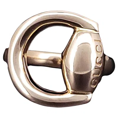 Pre-owned Gucci 18k Yellow Gold Horsebit Ring