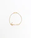 Gucci 18kt Logo Bracelet In Gold
