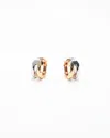 Gucci 18kt Rose- And White Link To Love Double Earrings In Gold
