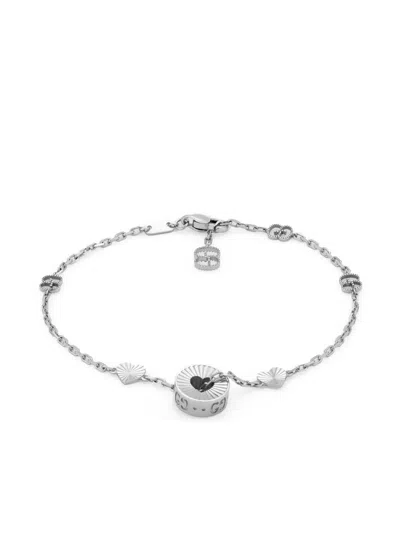 Gucci 18kt Icon Weissgoldarmband In White