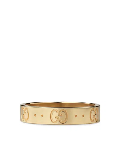 Gucci 18kt Yellow Gold Icon Band Ring