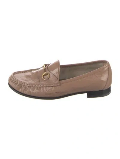 Pre-owned Gucci 1953 Horsebit Accent Loafers In Neutrals