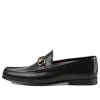 Gucci Horsebit Detail Leather Loafers