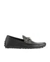 Gucci Horsebit Leather Driving Shoes In Black