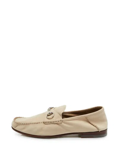 Pre-owned Gucci 1953 Horsebit Loafers In Neutrals