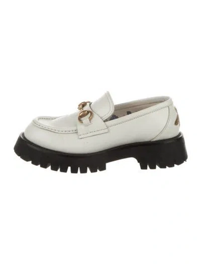 Pre-owned Gucci 1955 Horsebit Accent Leather Loafers In Multi