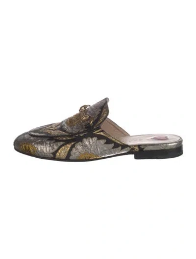 Pre-owned Gucci 1955 Horsebit Accent Mules In Black