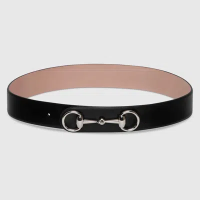 Gucci 1955 Horsebit Belt In Black