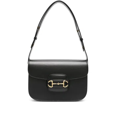 Gucci 1955 Horsebit Shoulder Bag In Black