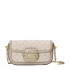 Gucci 1955 Horsebit Shoulder Bag In Nude