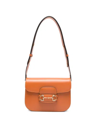 Gucci 1955 Horsebit Shoulder Bag In Orange