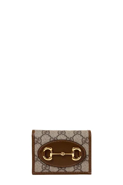 Gucci ' 1955 Horsebit' Wallet In Brown