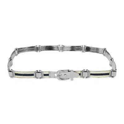 Pre-owned Gucci 1970's  Silver Enamel Belt