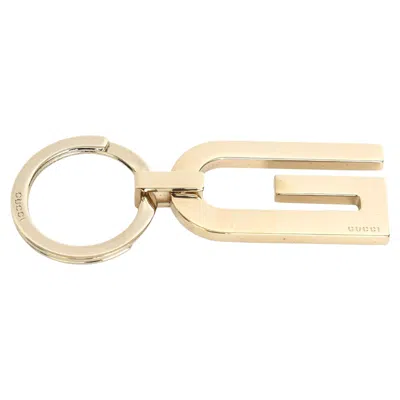 Pre-owned Gucci 1970's Vintage Gold Plated Unisex Keychain With Original Case