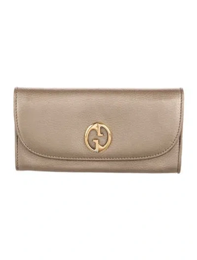 Pre-owned Gucci 1973 Interlocking G Logo Continental Wallet 1973 Pattern Continental Wallet